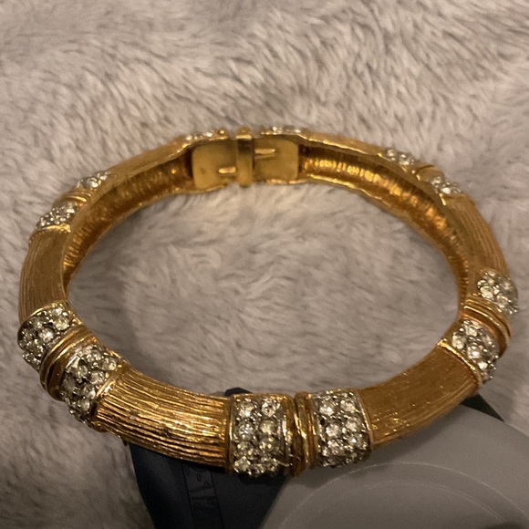 Kenneth Jay Lane Gold Bracelet with Silver Accents - Picture 4 of 5